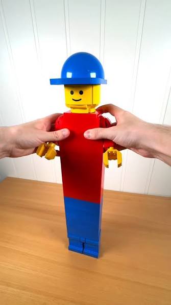 Original photo of a colorful toy figure