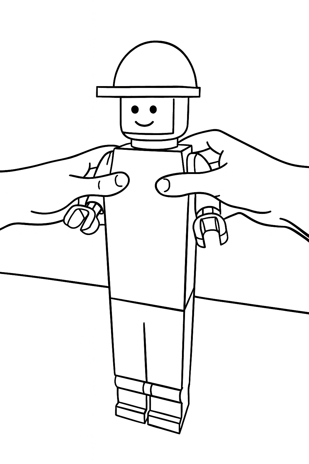 Coloring page created from the original photo